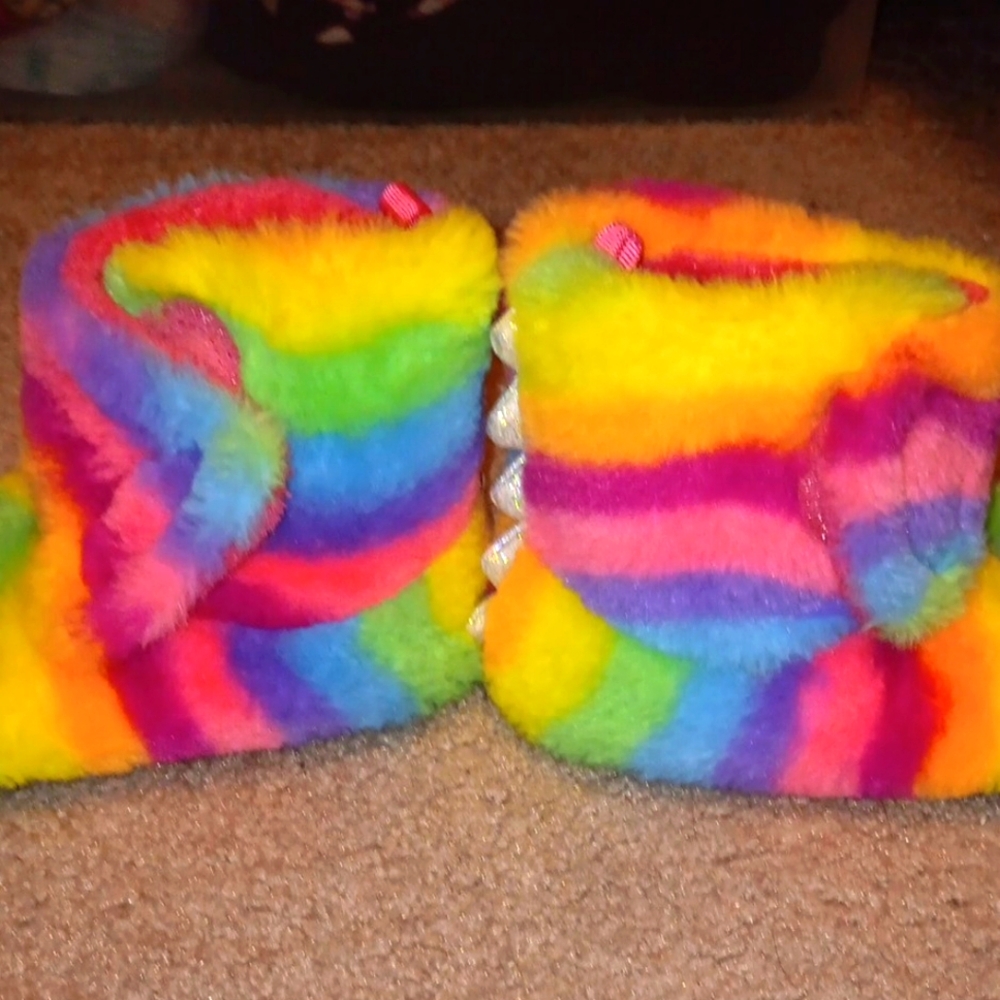 Rainbow Dinosaur flipper - Picture 2 of 3